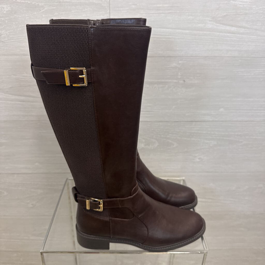 Kelly and Katie Brown Leather Shry Tall Riding Boots 10