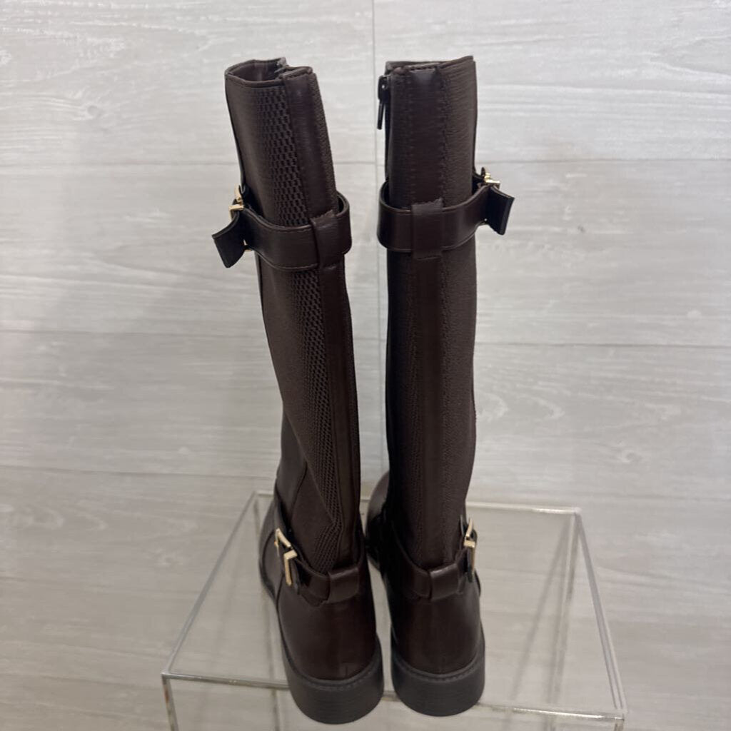 Kelly and Katie Brown Leather Shry Tall Riding Boots 10