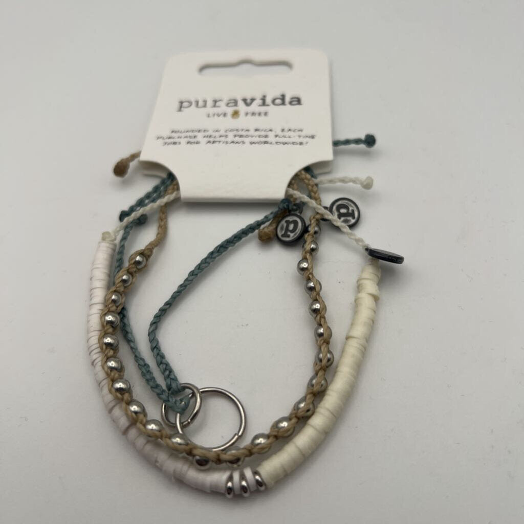 Pura Vida Multi Color Layered Bracelets