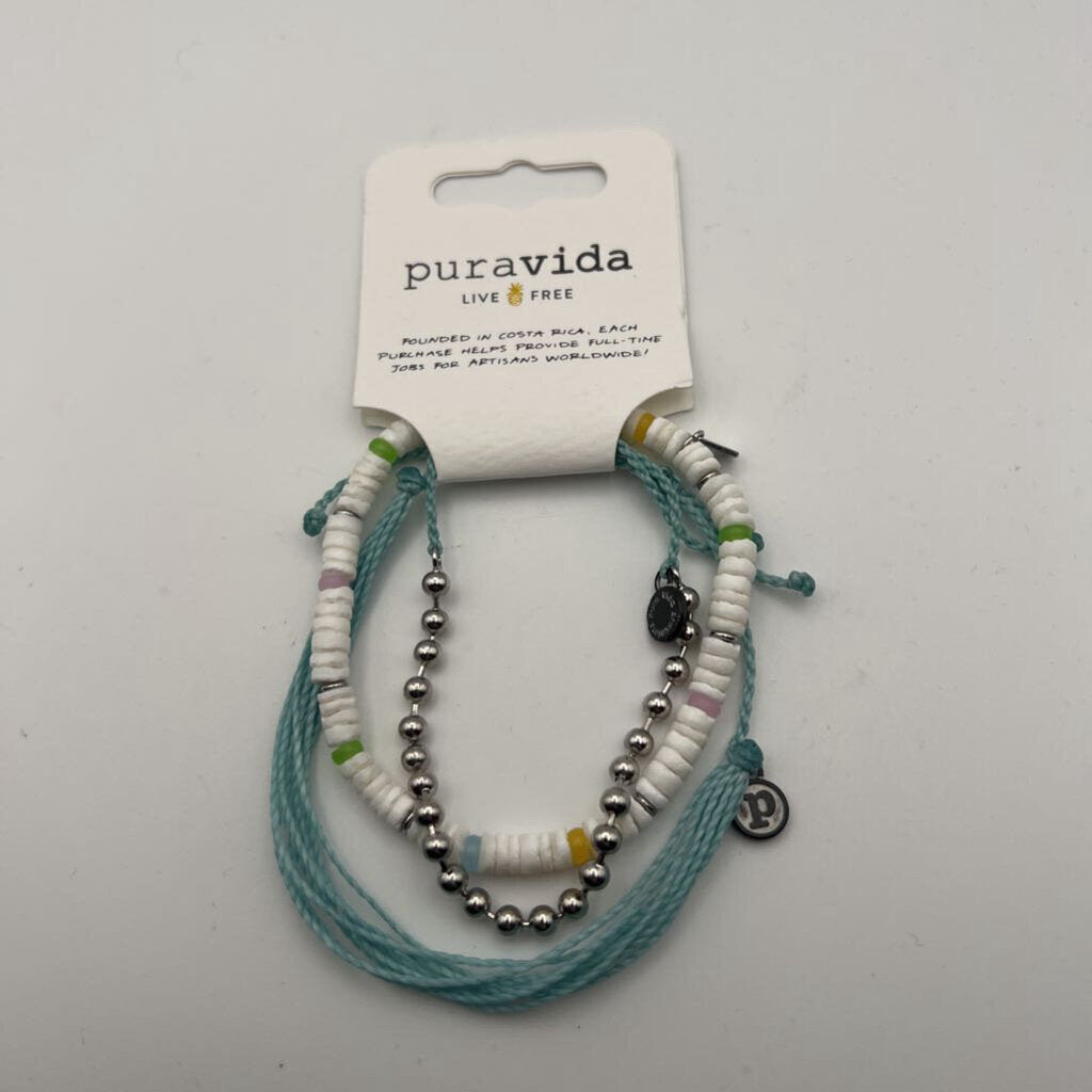 Pura Vida Multi Color Layered Bracelets