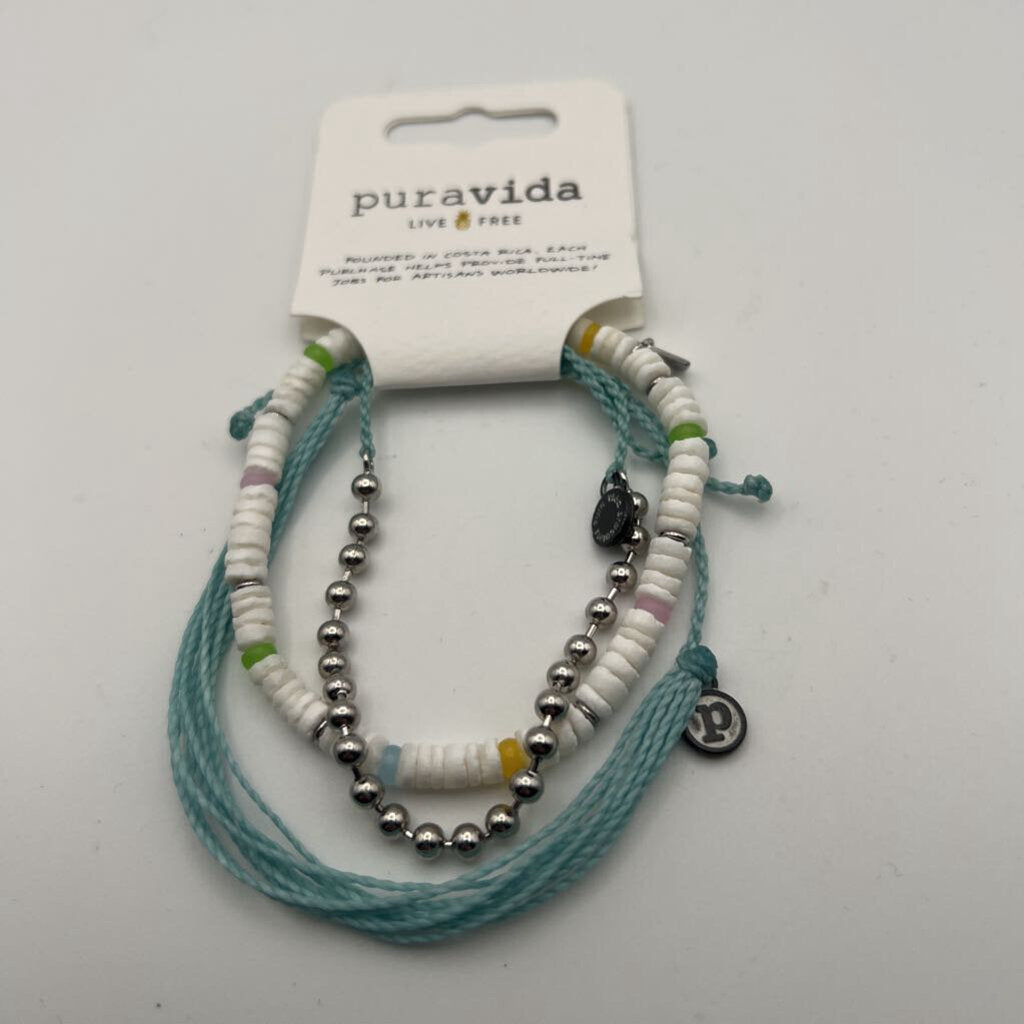 Pura Vida Multi Color Layered Bracelets