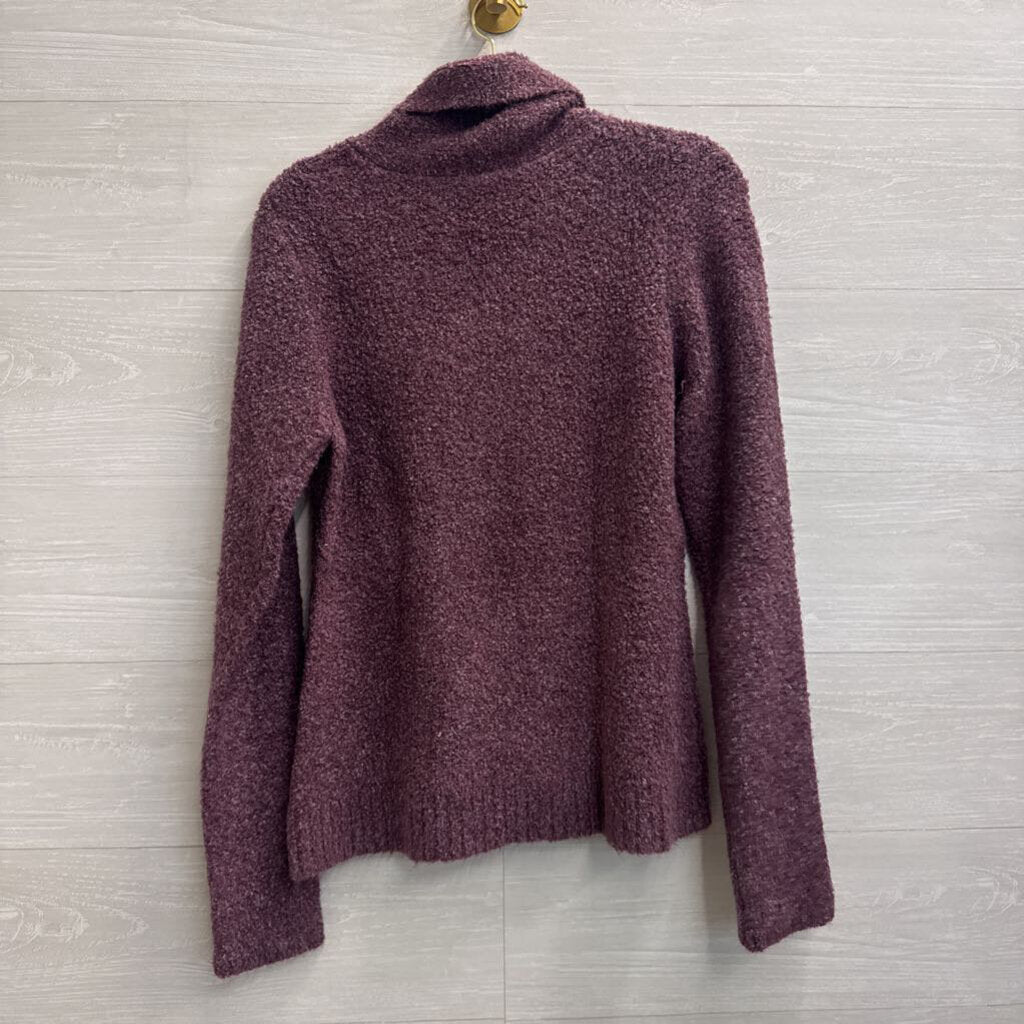 Wooby Purple Knit Long Sleeve Sweater Top Large