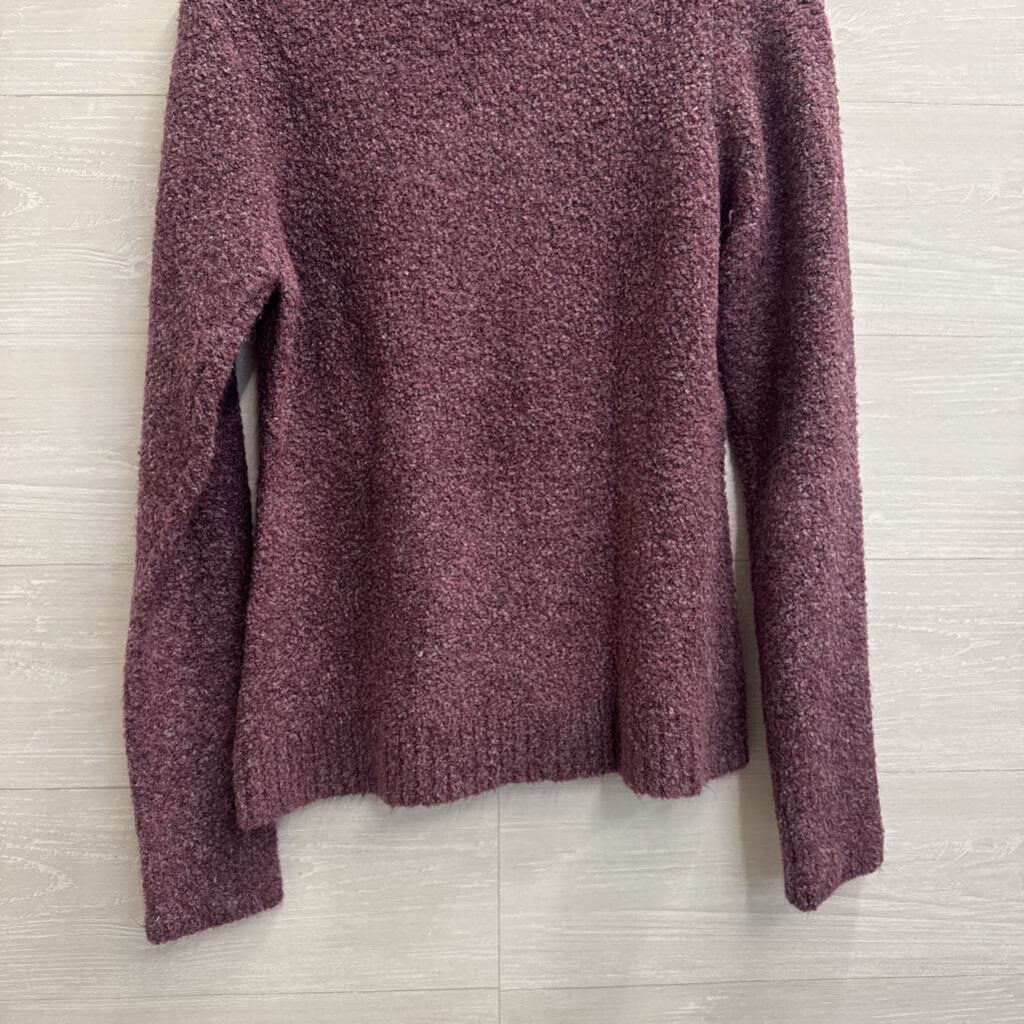 Wooby Purple Knit Long Sleeve Sweater Top Large