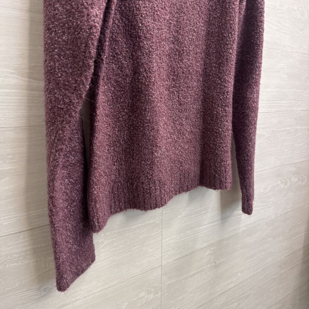 Wooby Purple Knit Long Sleeve Sweater Top Large