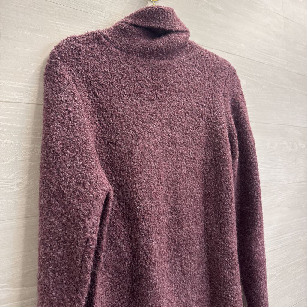 Wooby Purple Knit Long Sleeve Sweater Top Large