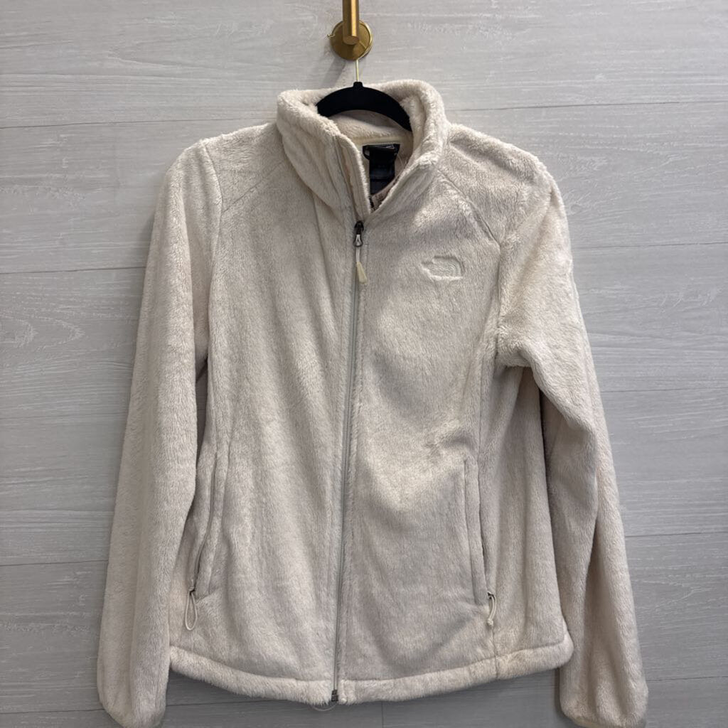 The North Face White Soft Fleece Zip Up Jacket Medium