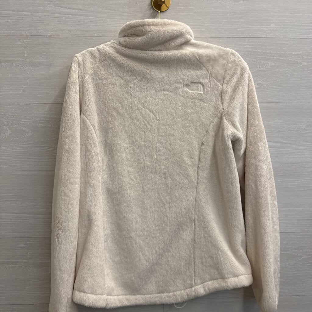 The North Face White Soft Fleece Zip Up Jacket Medium