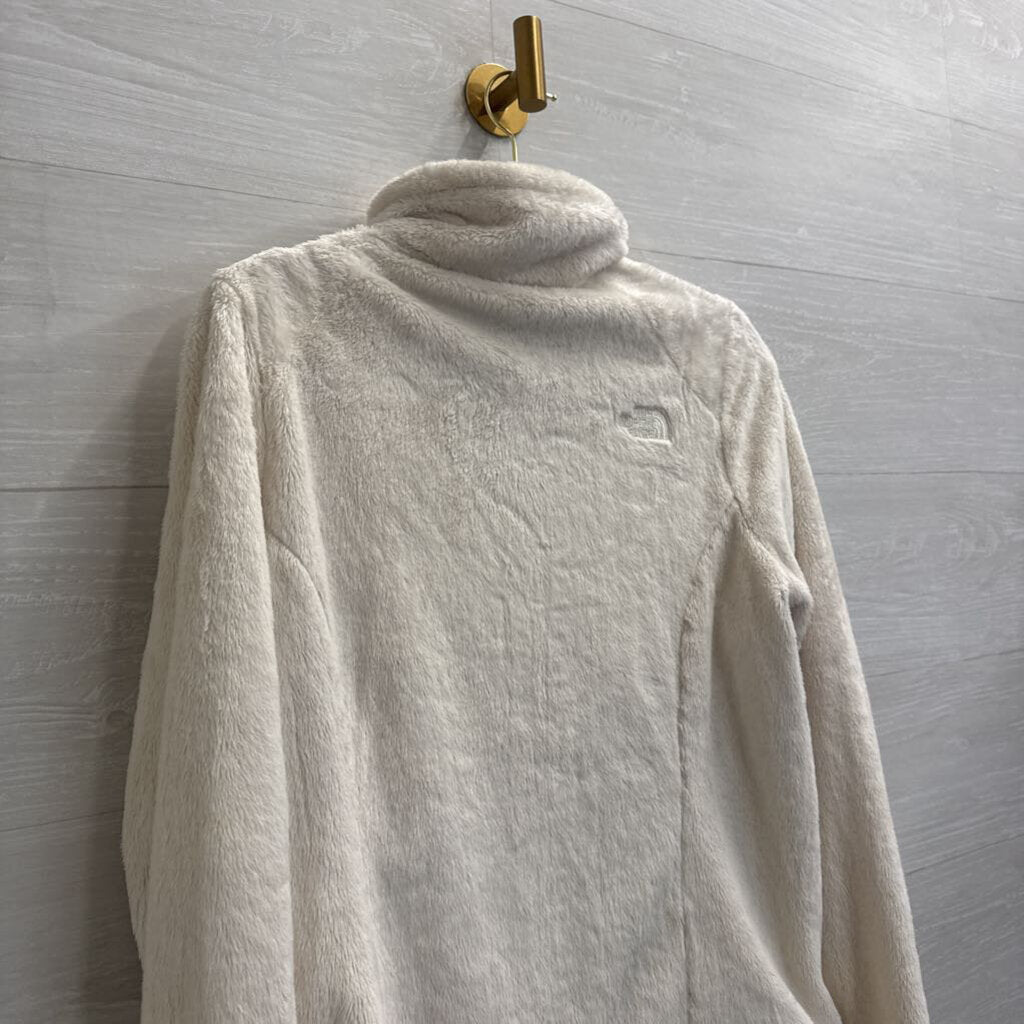 The North Face White Soft Fleece Zip Up Jacket Medium