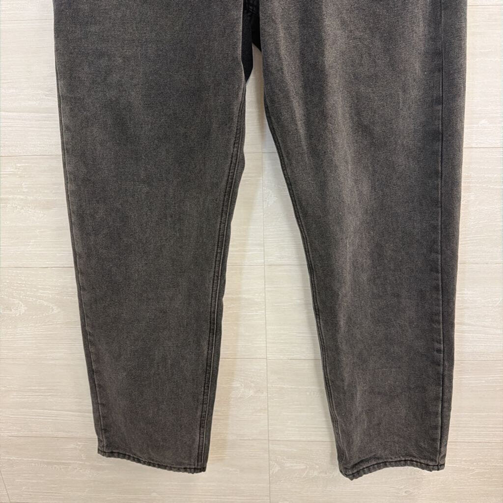 Princess Polly Black Denim Wide Leg Jeans 8