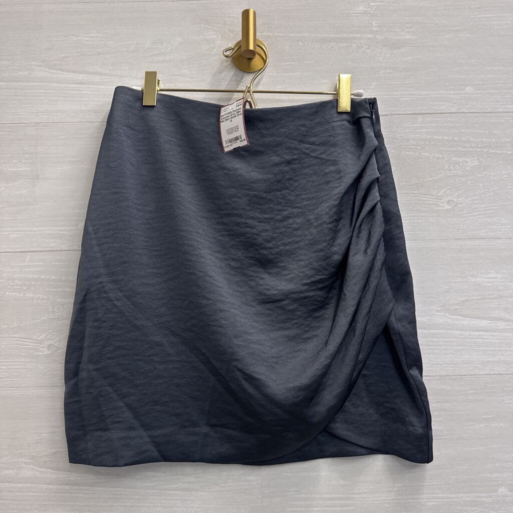 Express Grey Silky Mini Skirt Small