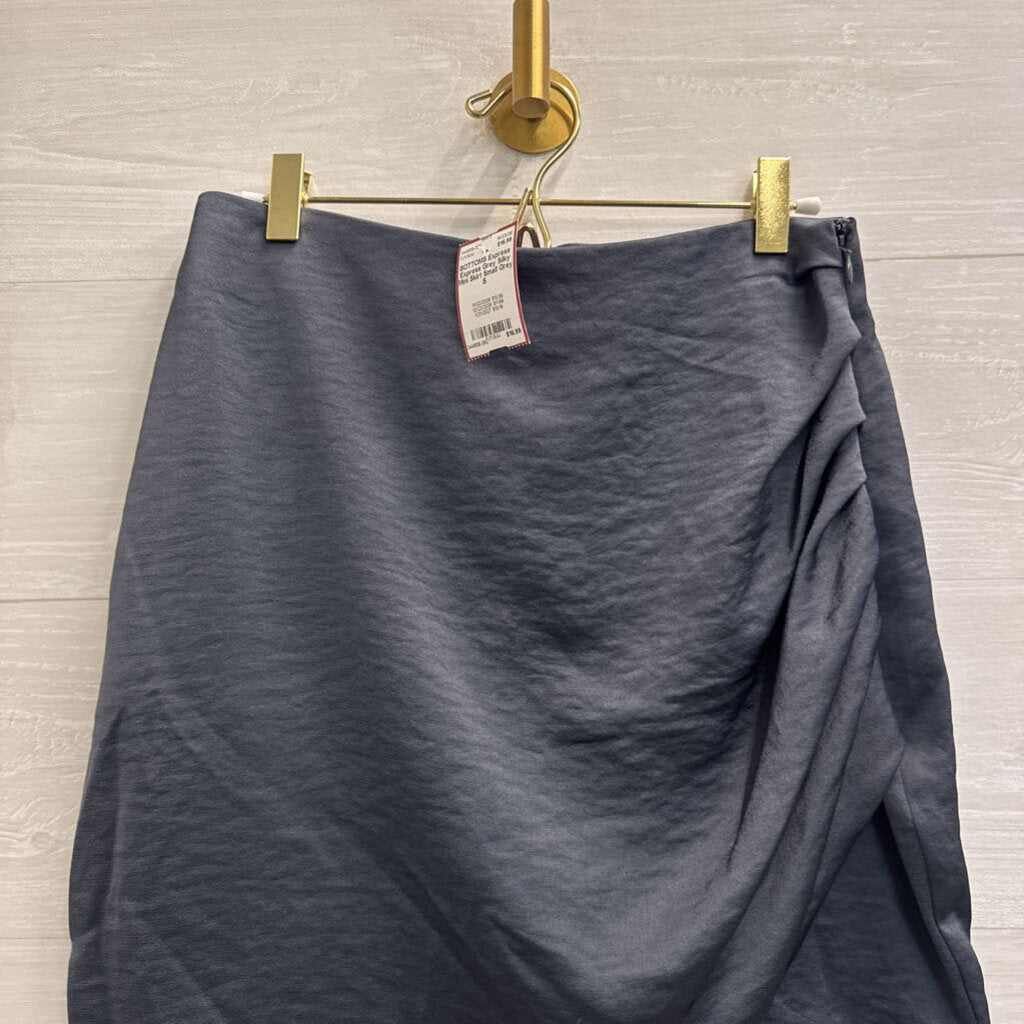 Express Grey Silky Mini Skirt Small