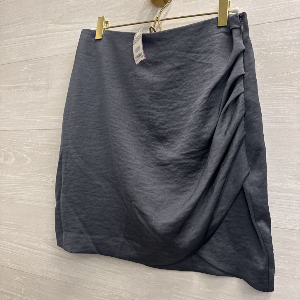 Express Grey Silky Mini Skirt Small