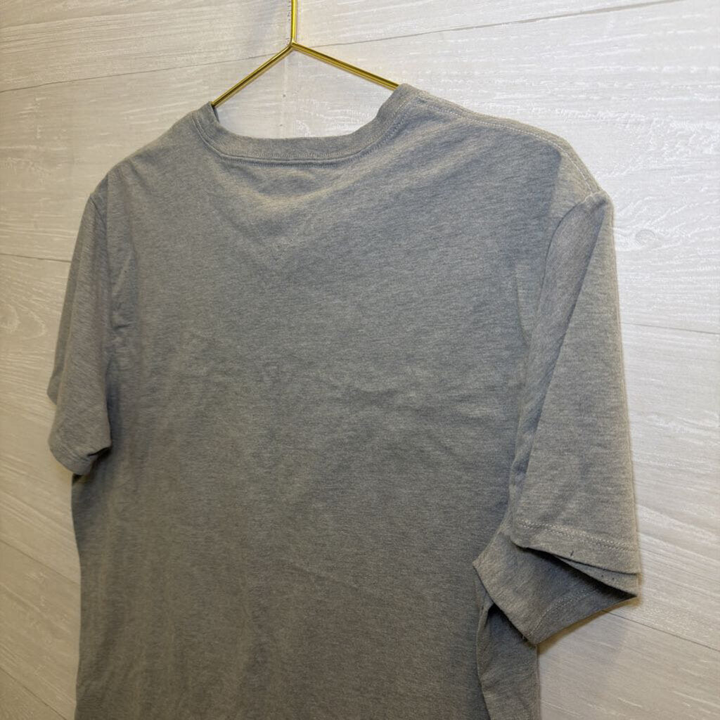 Tommy Hilfiger Grey Short Sleeve Logo Tee Large