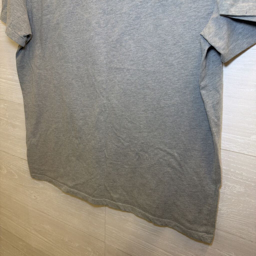 Tommy Hilfiger Grey Short Sleeve Logo Tee Large