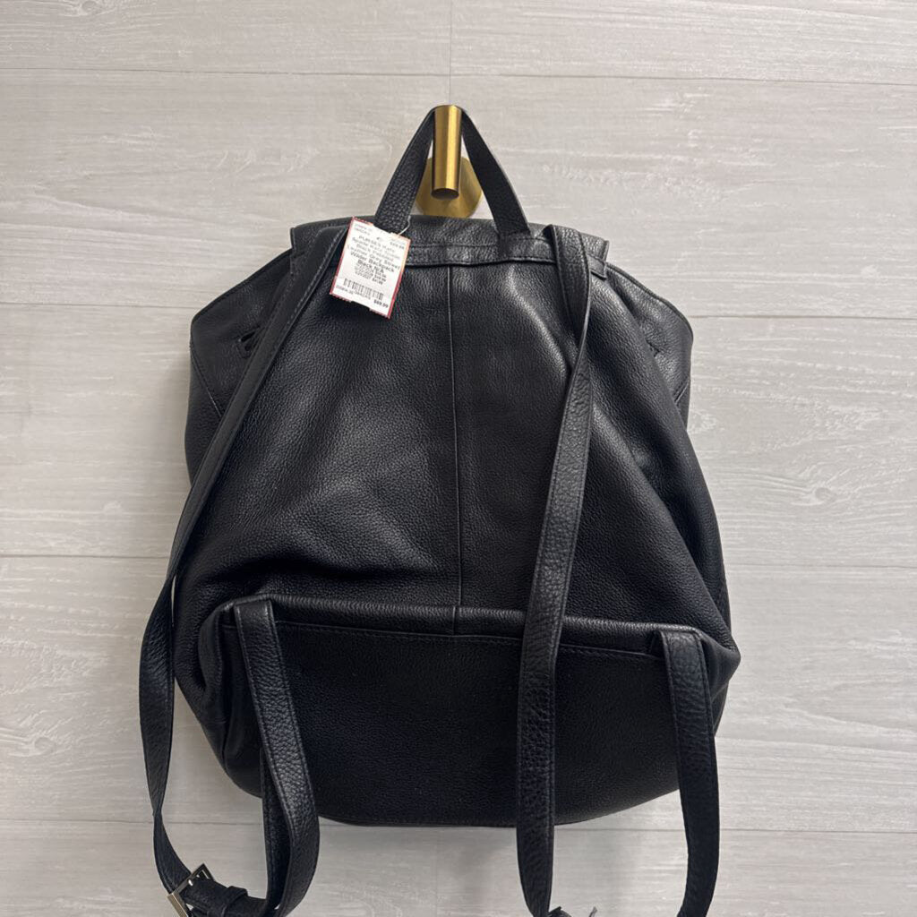 Kate Spade Black Pebbled Leather Grey Street Wilder Backpack