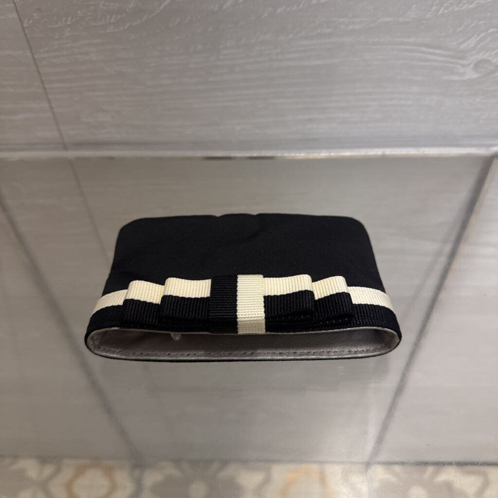 Kate Spade Black/ Cream Bow Coin Pouch