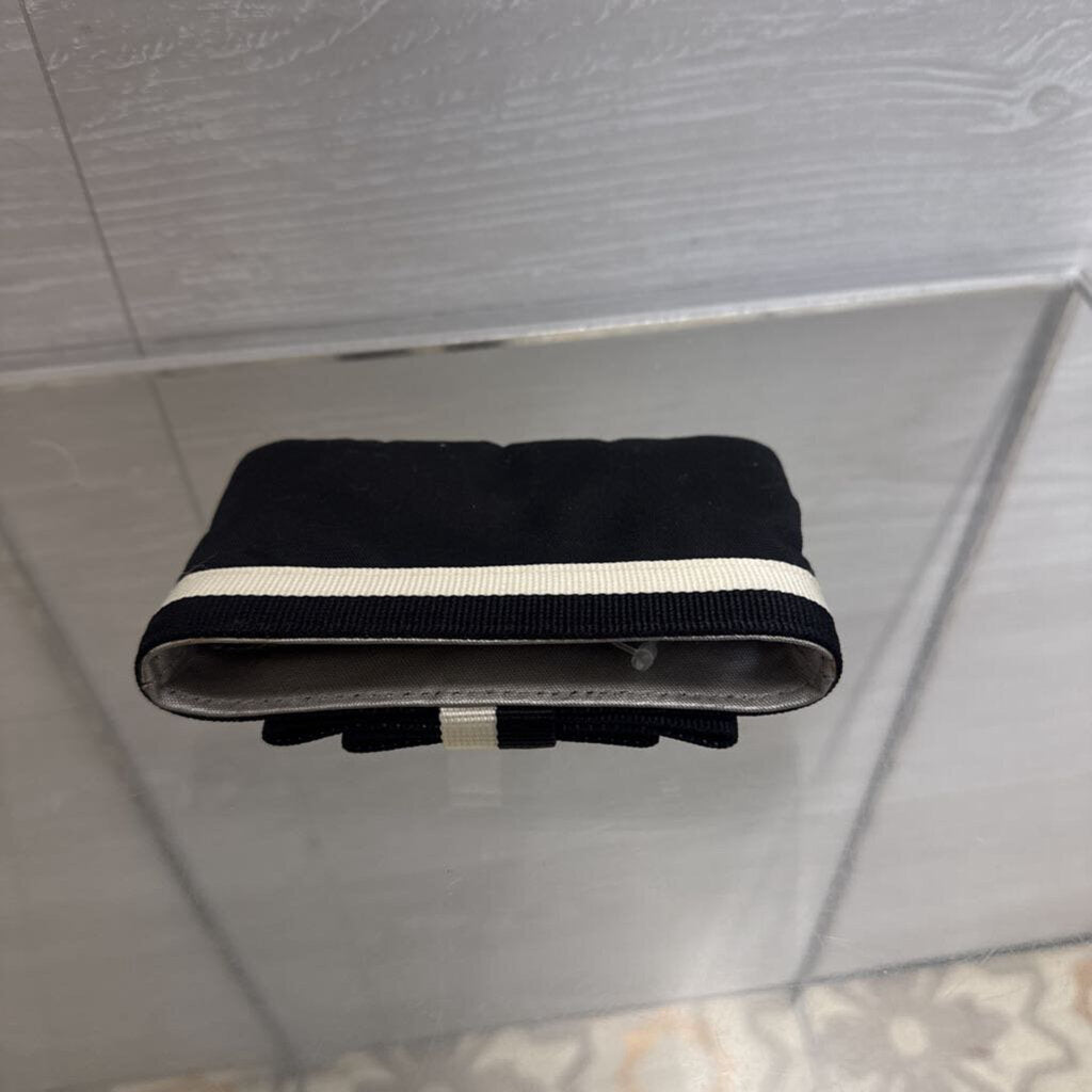 Kate Spade Black/ Cream Bow Coin Pouch