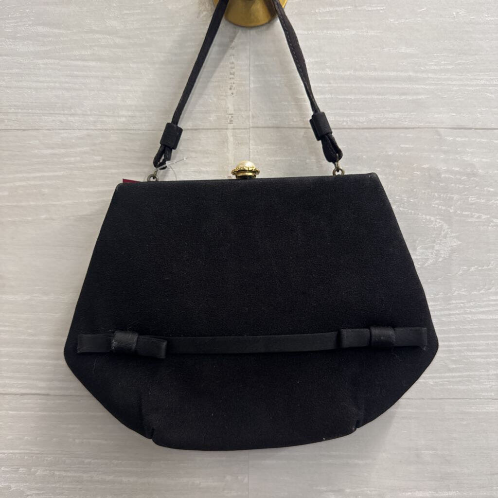 Vintage Black Purse With Coin Purse