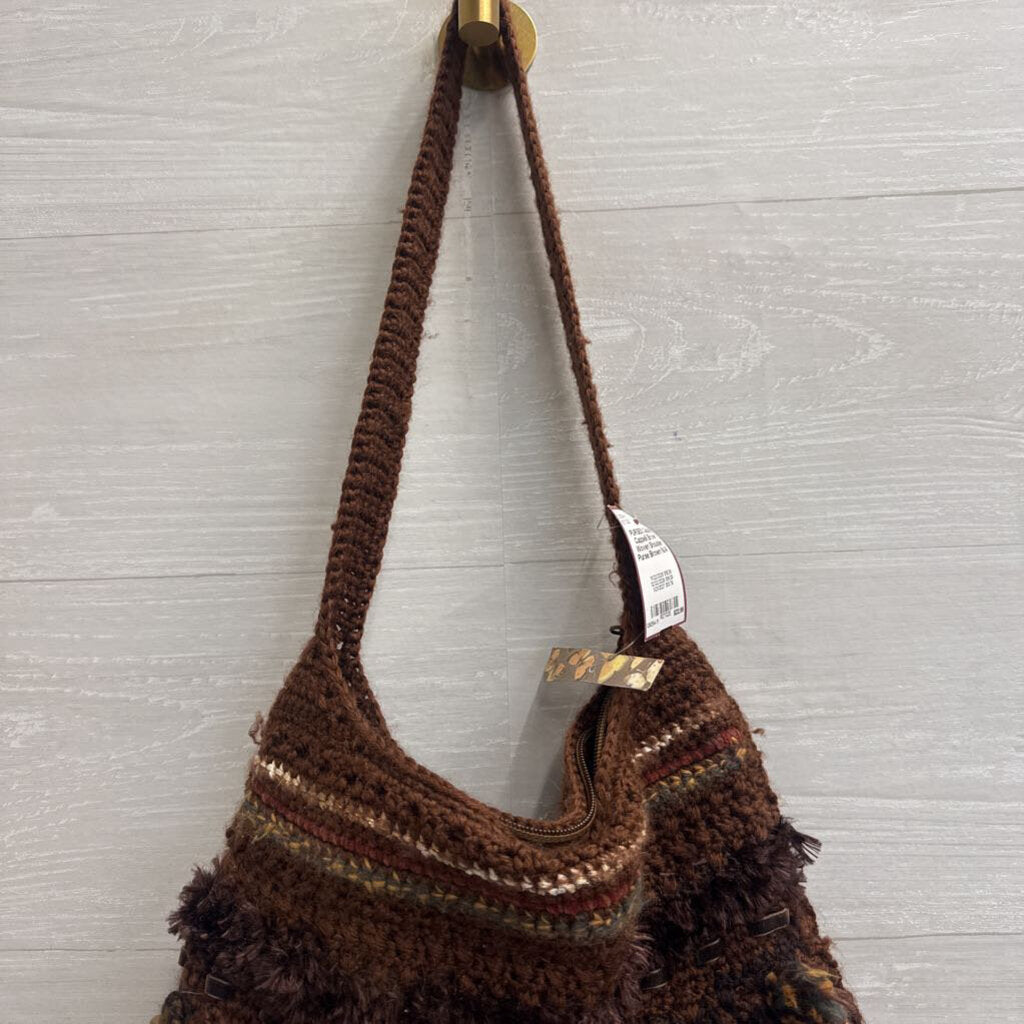 Cappelli Brown Woven Shoulder Purse