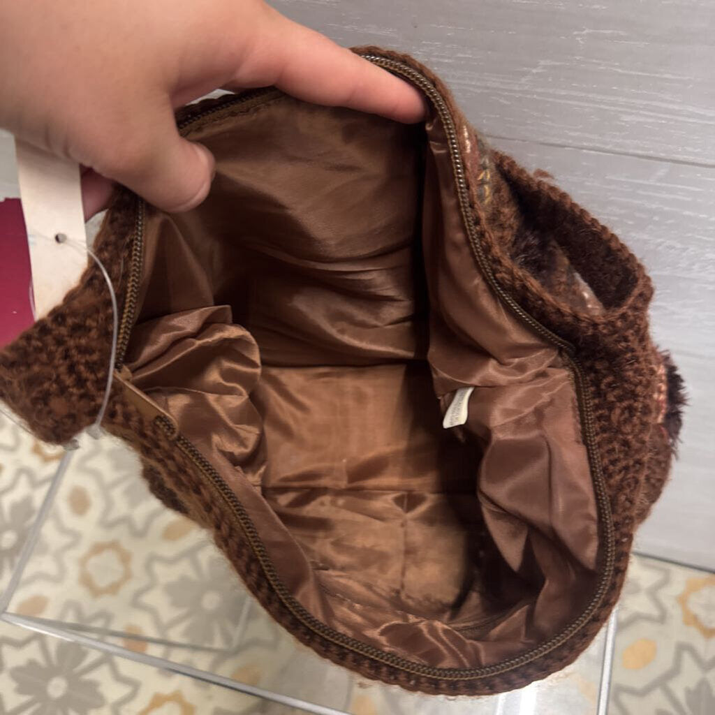Cappelli Brown Woven Shoulder Purse