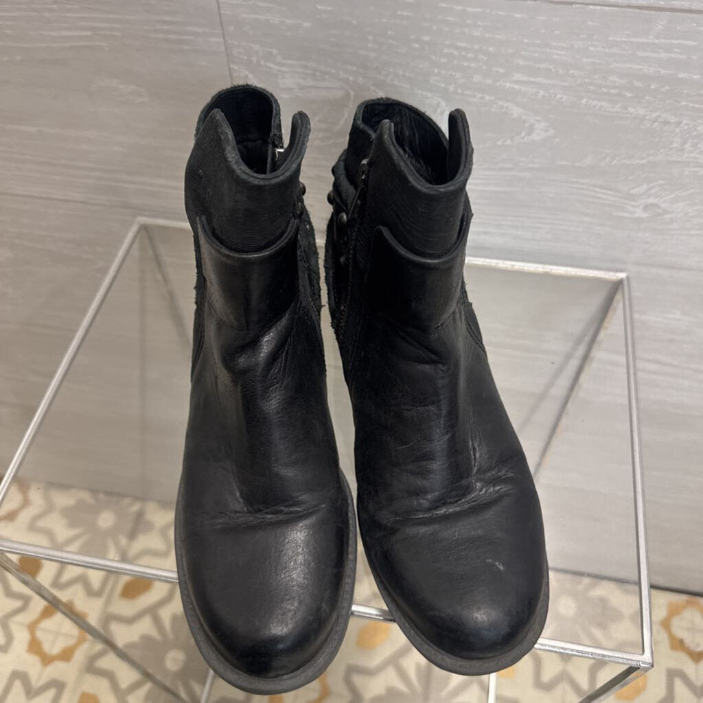 OTBT Black Leather Ankle Boots 7.5