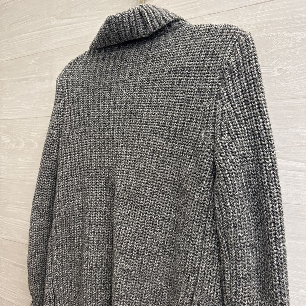 J Crew Grey Knit Open Front Cardigan Sweater Medium