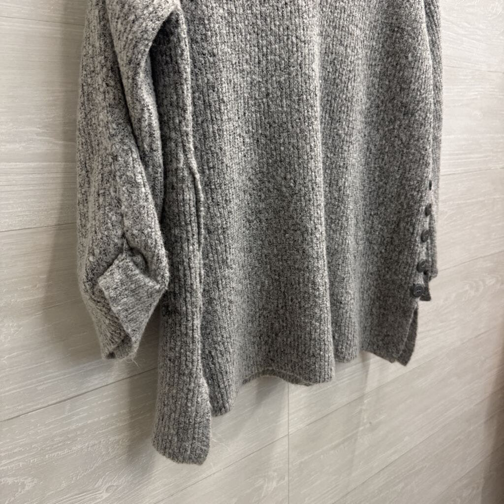 Fever Grey Soft Knit V Neck Sweater Extra Large