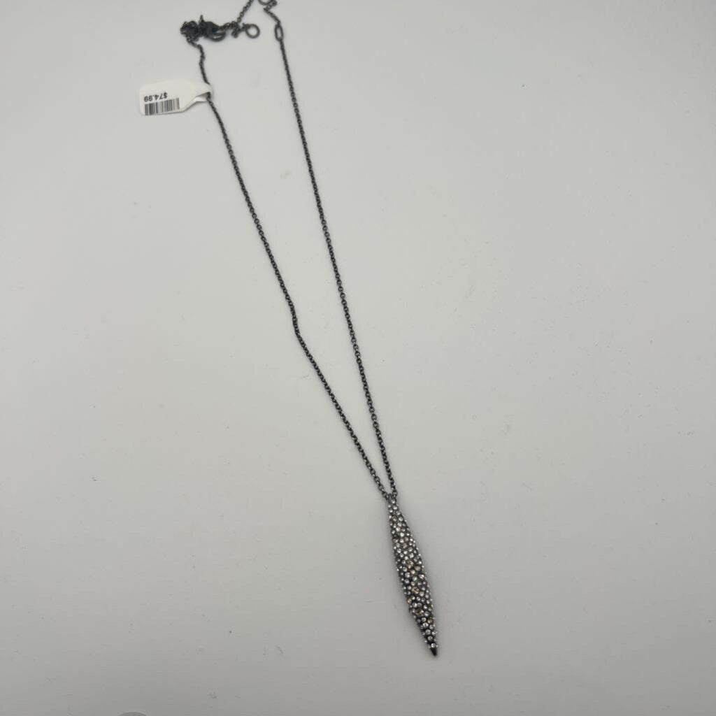 Alexis Bittar Miss Havisham Crystal Encrusted Spear Pendant Necklace
