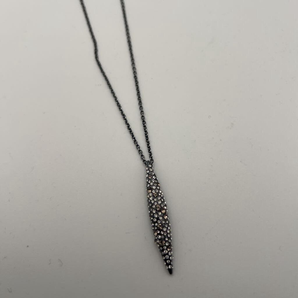 Alexis Bittar Miss Havisham Crystal Encrusted Spear Pendant Necklace