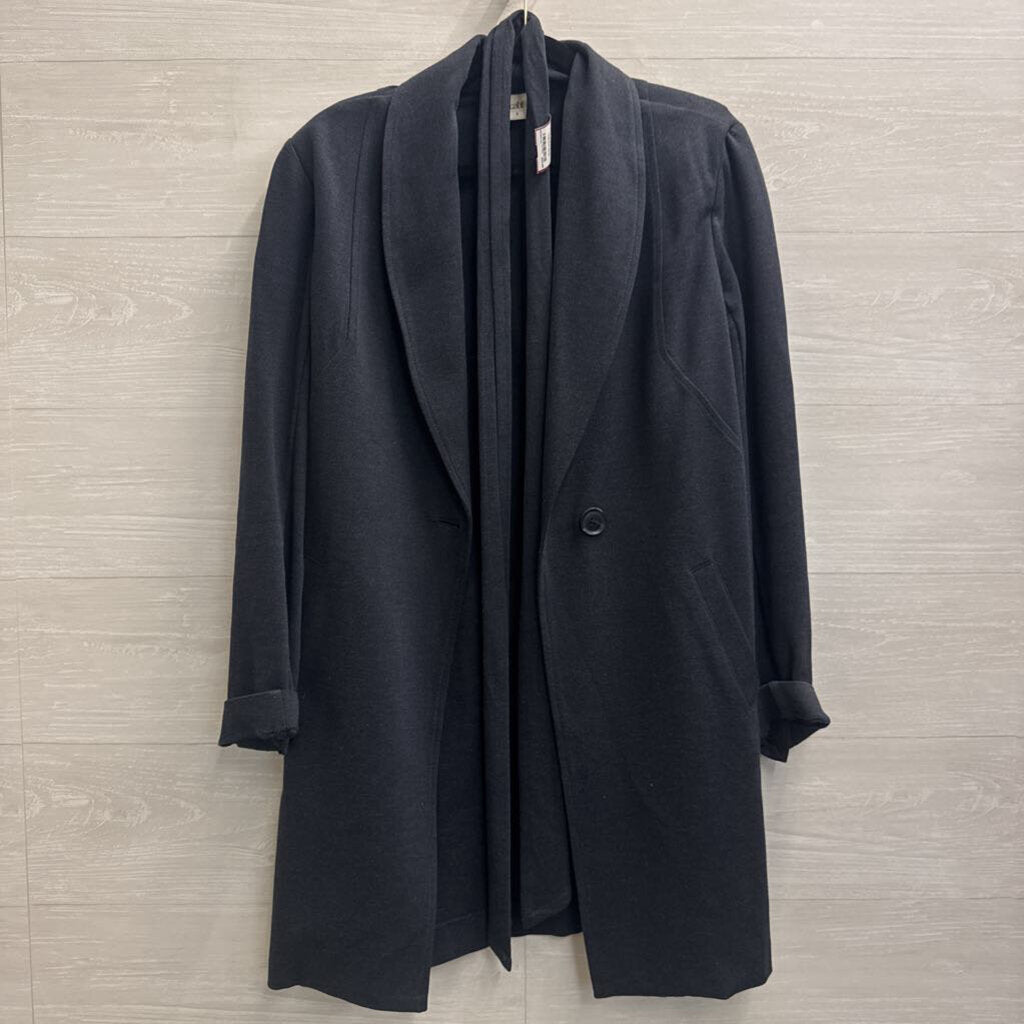 Cabi Grey Tie Waist Long Blazer Jacket Small