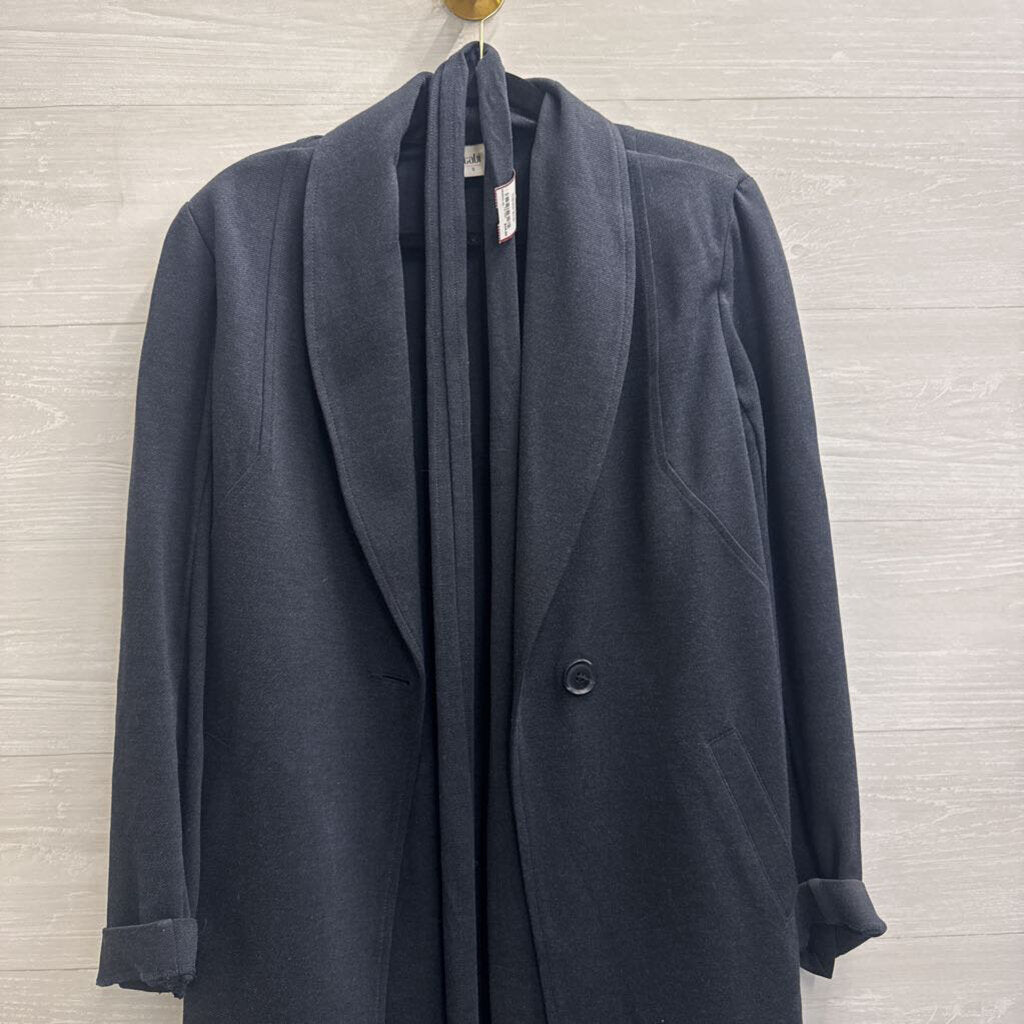 Cabi Grey Tie Waist Long Blazer Jacket Small