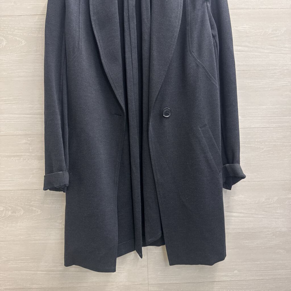 Cabi Grey Tie Waist Long Blazer Jacket Small