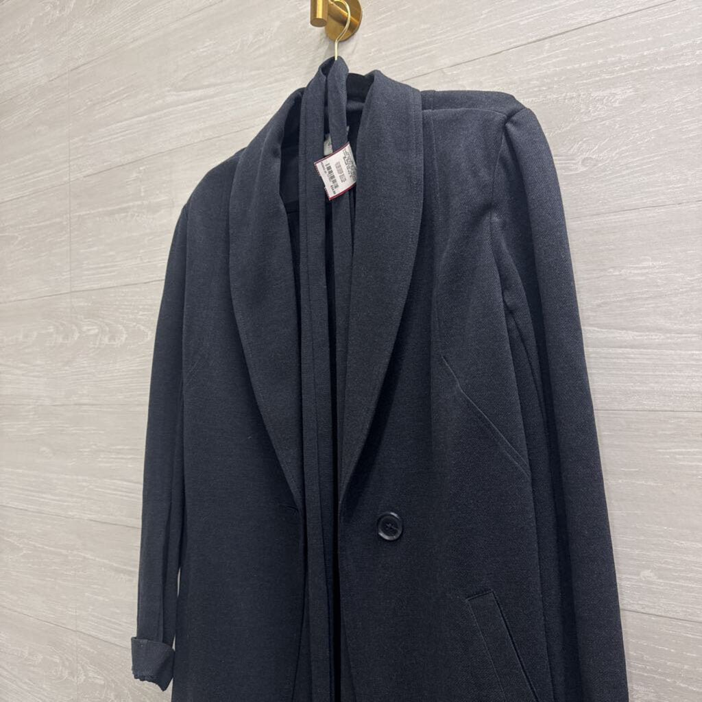 Cabi Grey Tie Waist Long Blazer Jacket Small