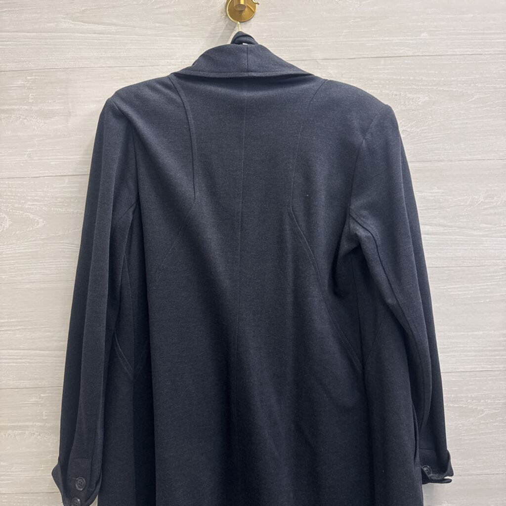 Cabi Grey Tie Waist Long Blazer Jacket Small
