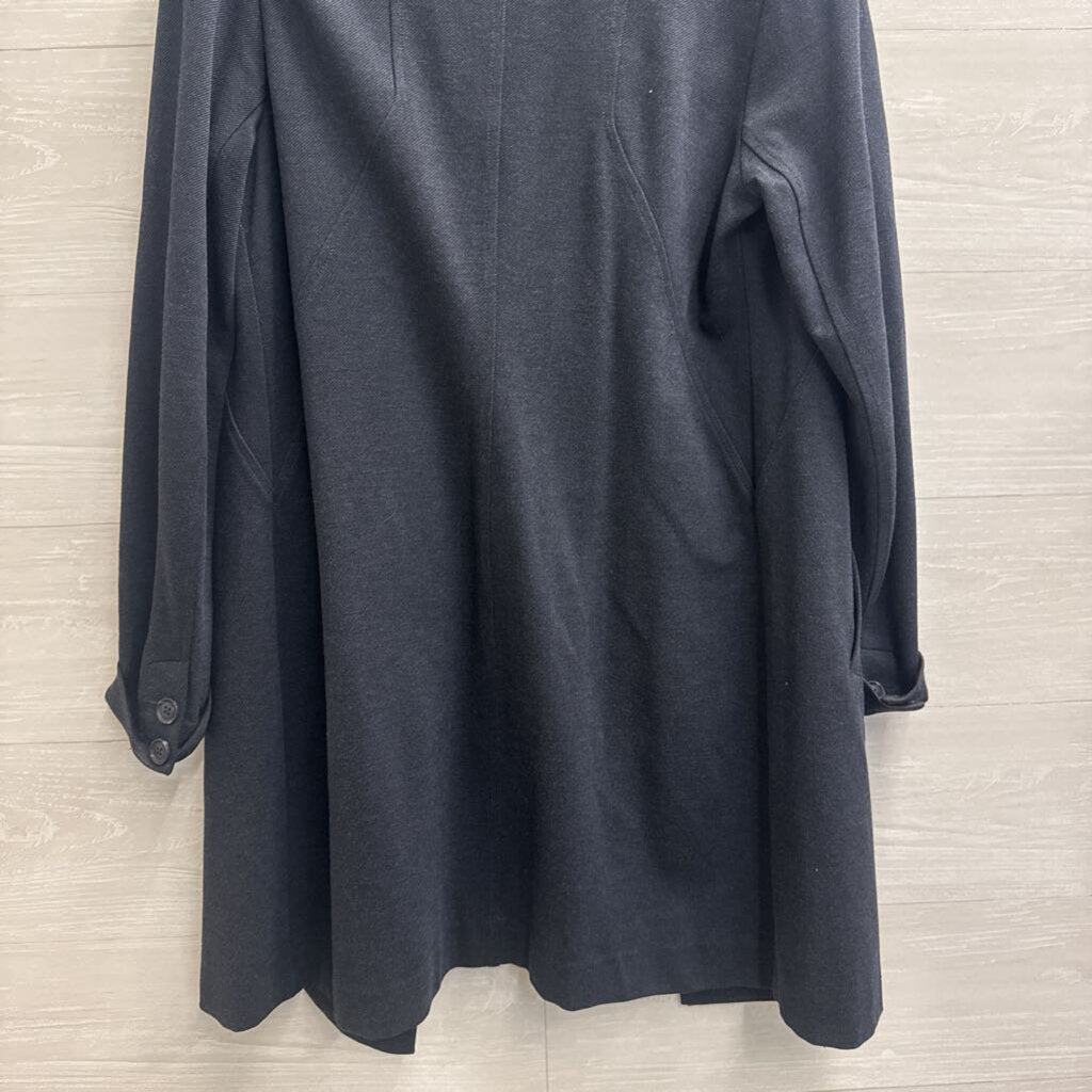 Cabi Grey Tie Waist Long Blazer Jacket Small
