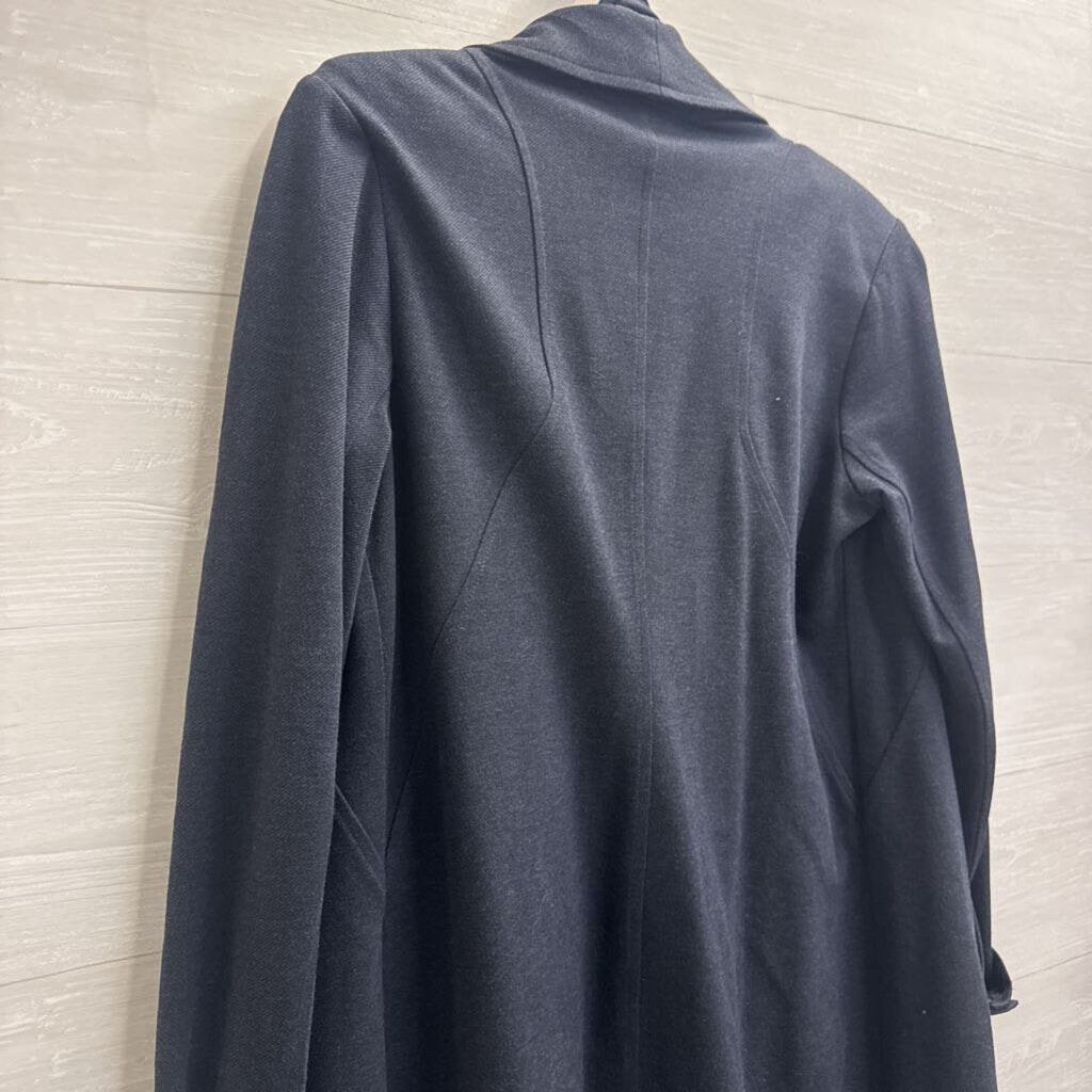 Cabi Grey Tie Waist Long Blazer Jacket Small