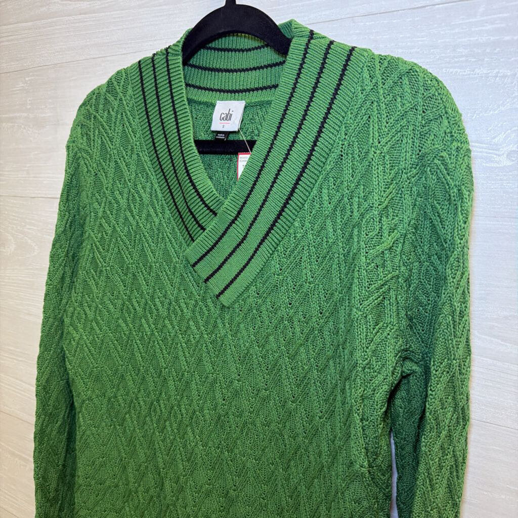 Cabi Green V Neck Sweater Small