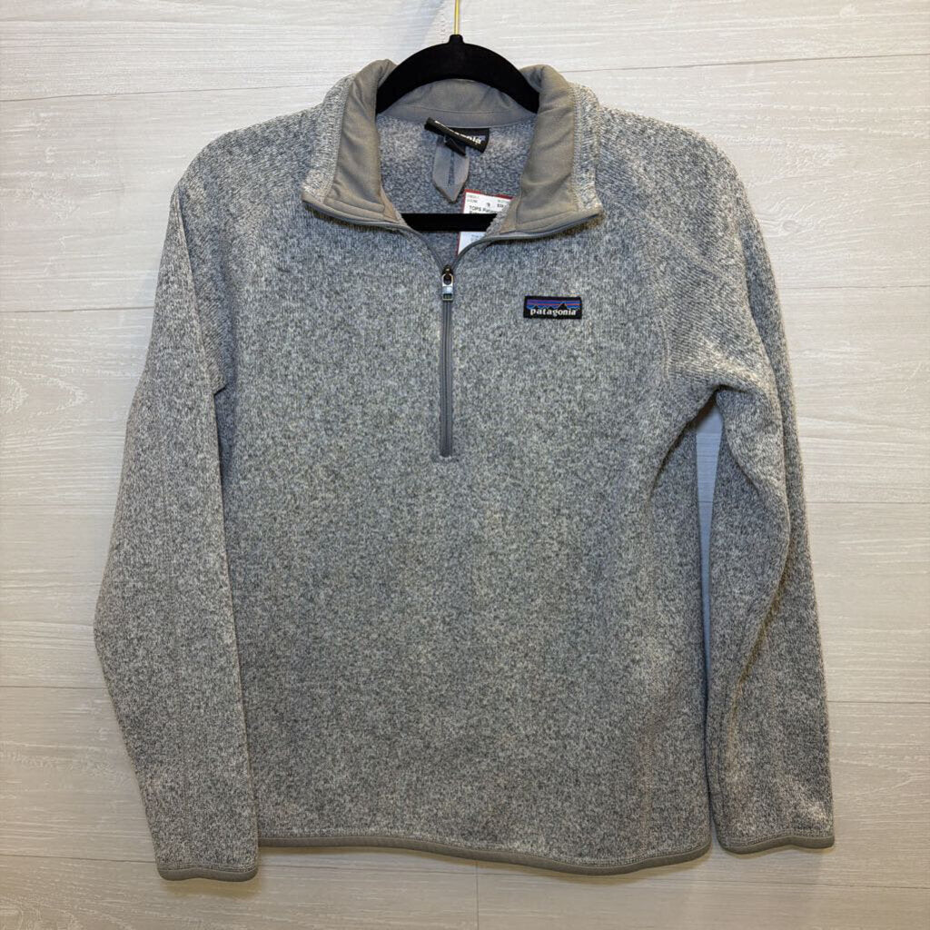 Patagonia Grey Quarter Zip Long Sleeve Pullover Medium