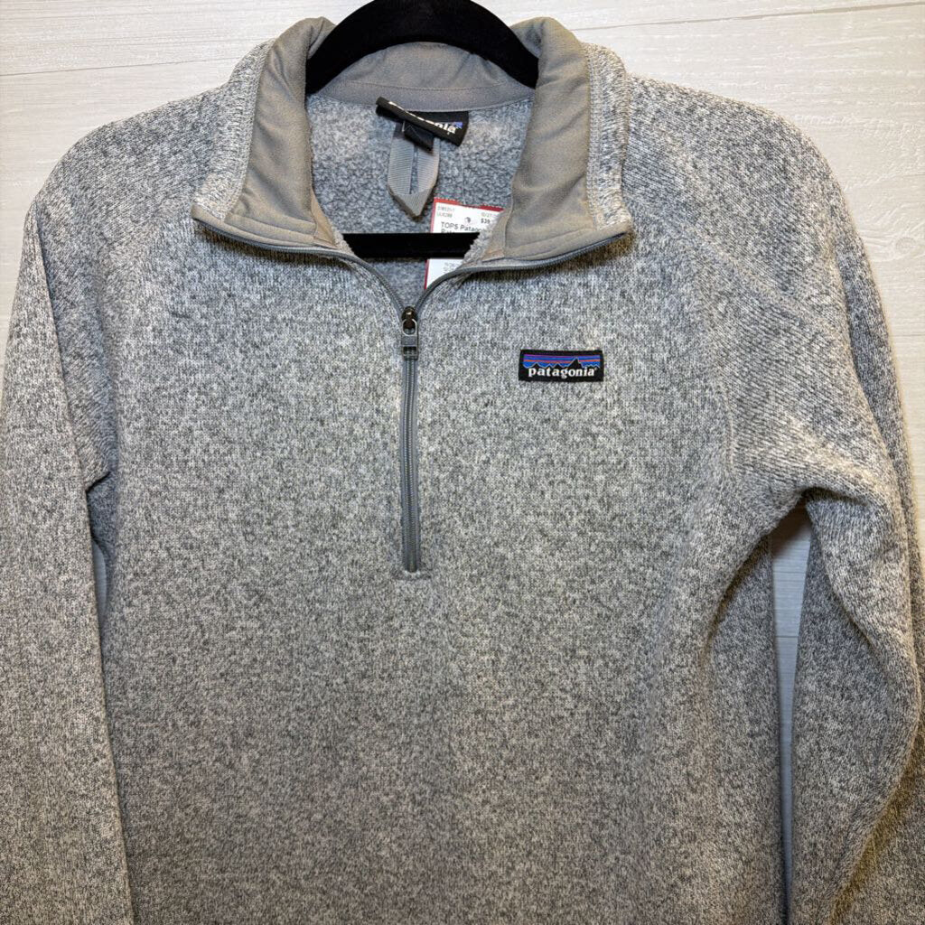 Patagonia Grey Quarter Zip Long Sleeve Pullover Medium