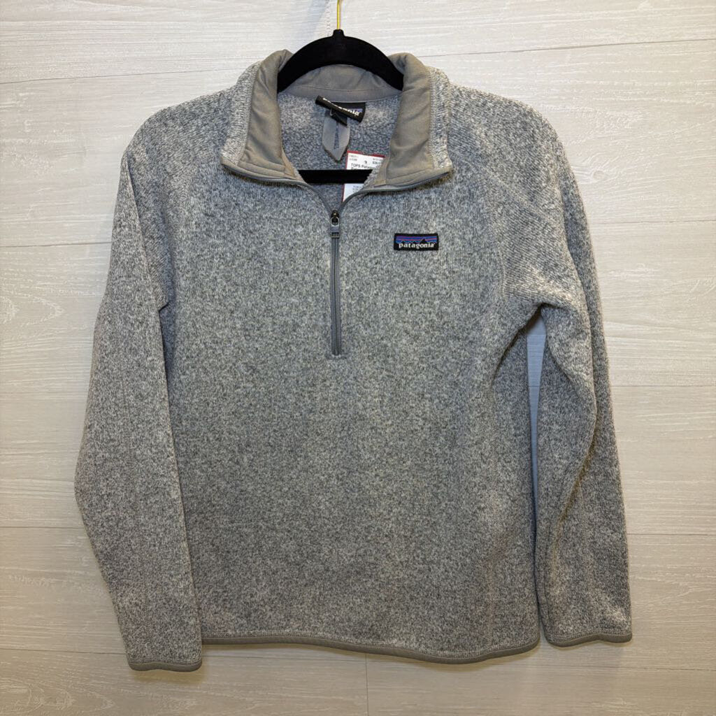 Patagonia Grey Quarter Zip Long Sleeve Pullover Medium