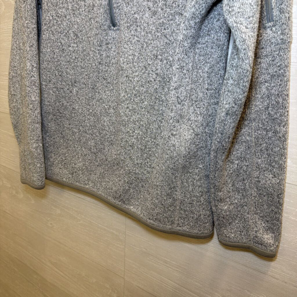 Patagonia Grey Quarter Zip Long Sleeve Pullover Medium