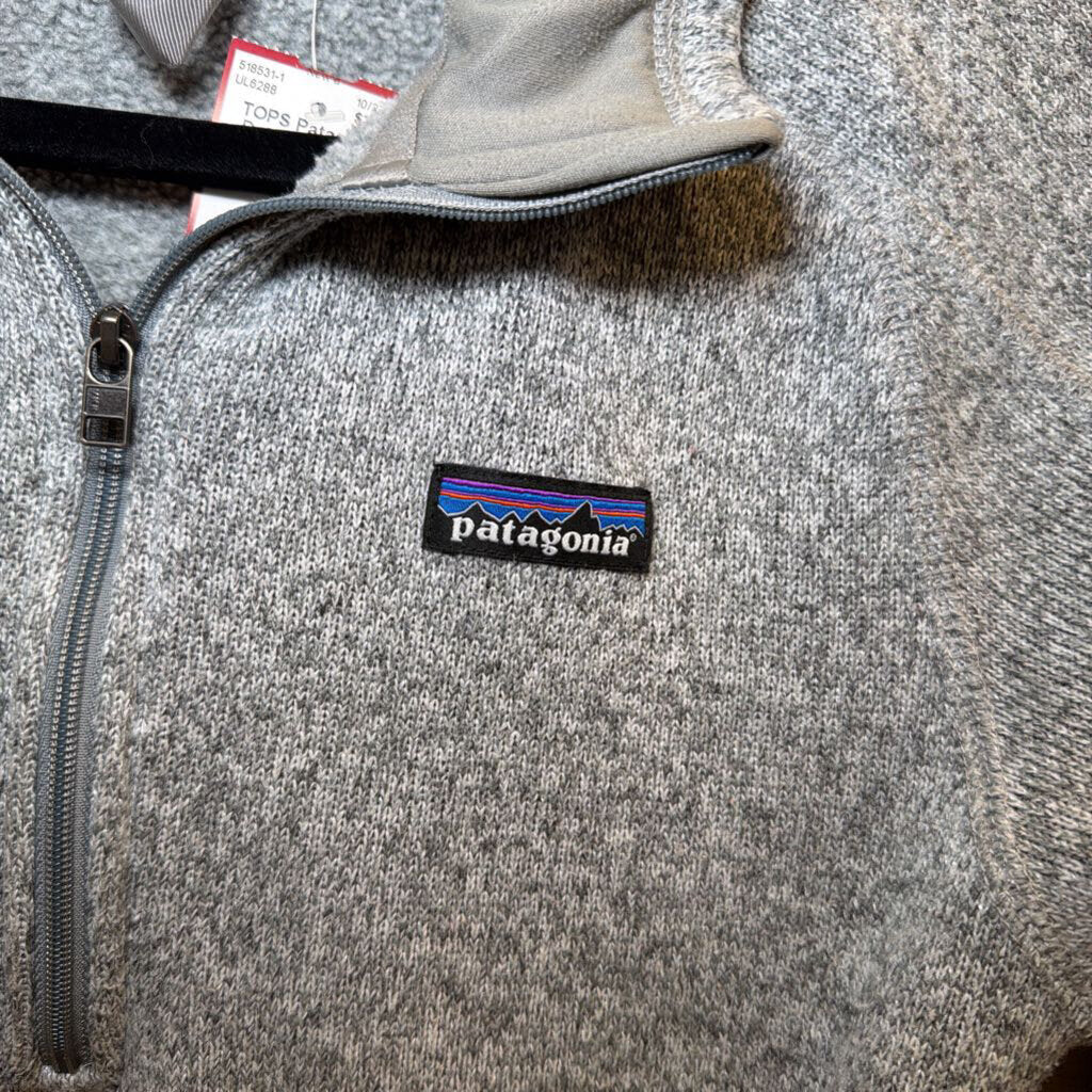 Patagonia Grey Quarter Zip Long Sleeve Pullover Medium