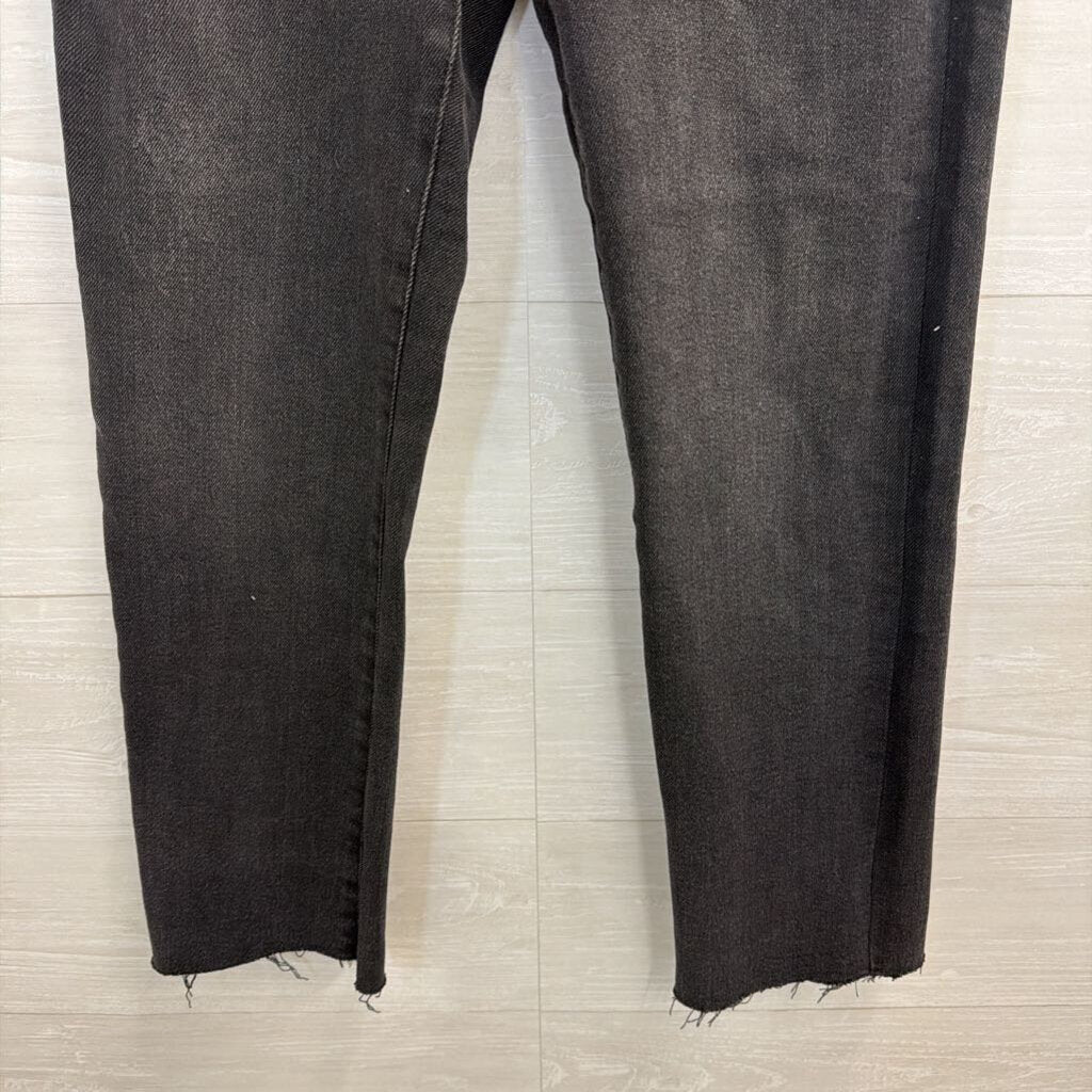 Kensie Jeans Black Denim The Allie High Rise Slim Straight Jeans 29