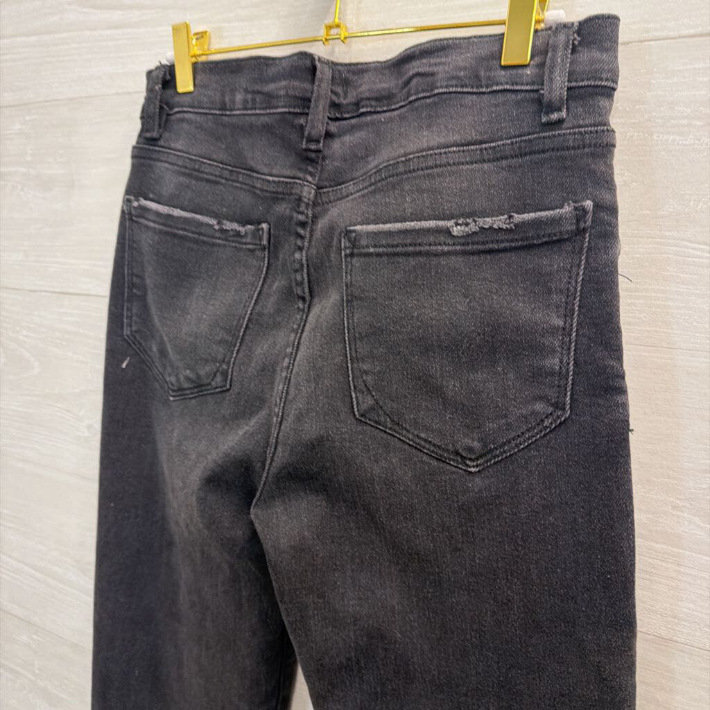 Kensie Jeans Black Denim The Allie High Rise Slim Straight Jeans 29
