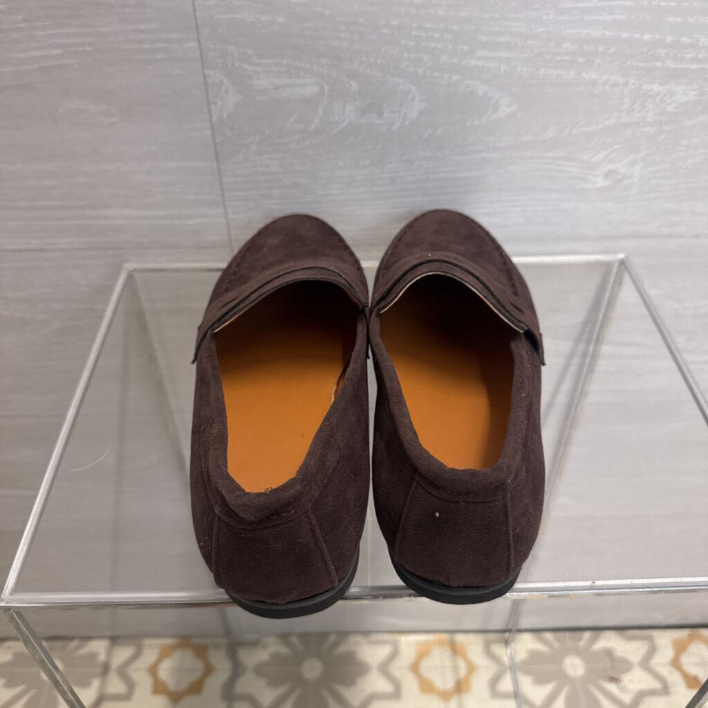 Dark Brown Suede Loafers 40