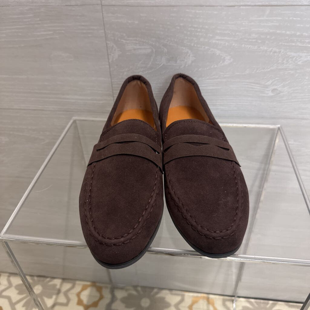 Dark Brown Suede Loafers 40