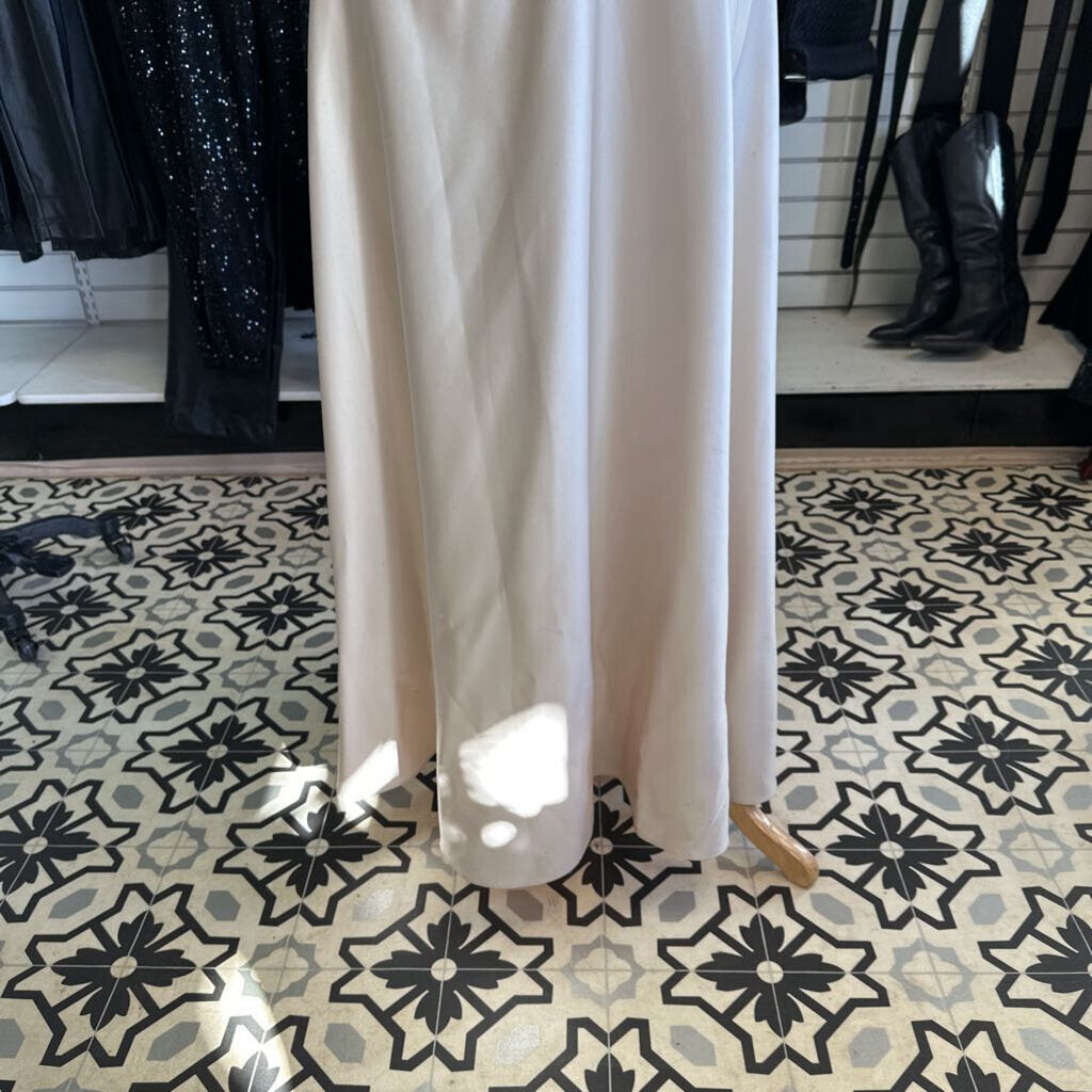 Vintage Stenay Golden Champagne Formal with Beaded Floral Top 16