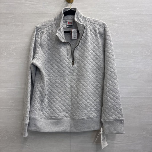 Avalanche Grey Quilted Quarter Zip Pullover Extra Large