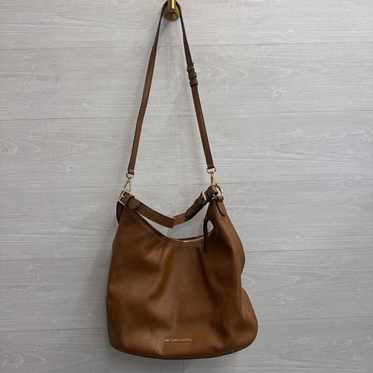 Michael Kors Brown Pebbled Leather Slouchy Hobo Purse