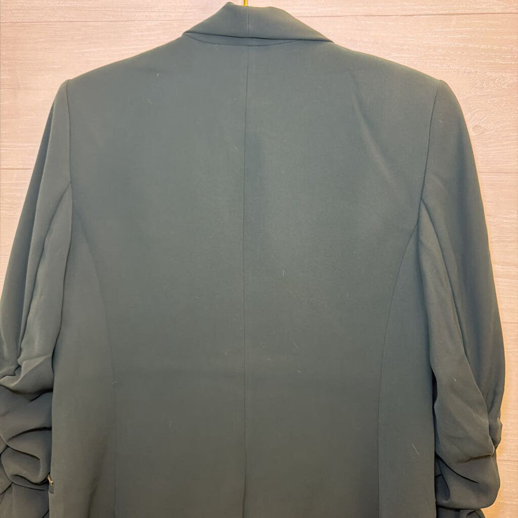 DKNY Green Open Front Blazer Jacket 10
